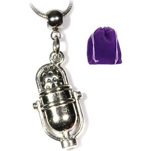 Microphone Necklace - Gifts for Singers DJ and Emcee